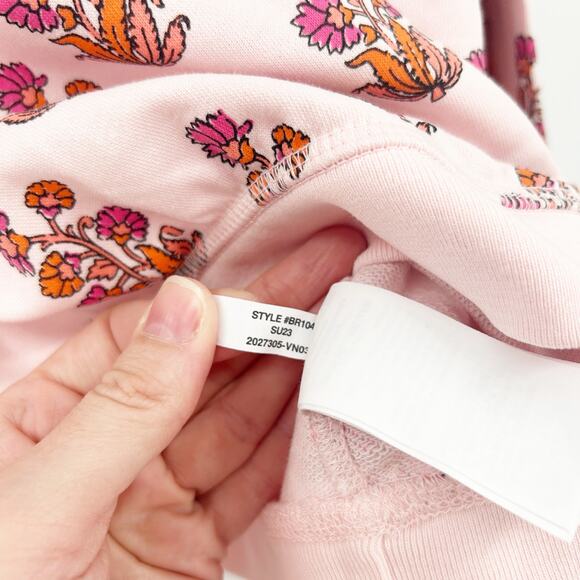 J. Crew Crewcuts Girls Lounge Raglan Crewneck Floral Graphic Sweatshirt Size XL - Picture 7 of 8